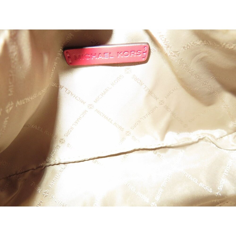 MICHAEL KORS Jet Set Stud Embellished Pouchette Leather Bag brand NWT - Picture 10 of 10